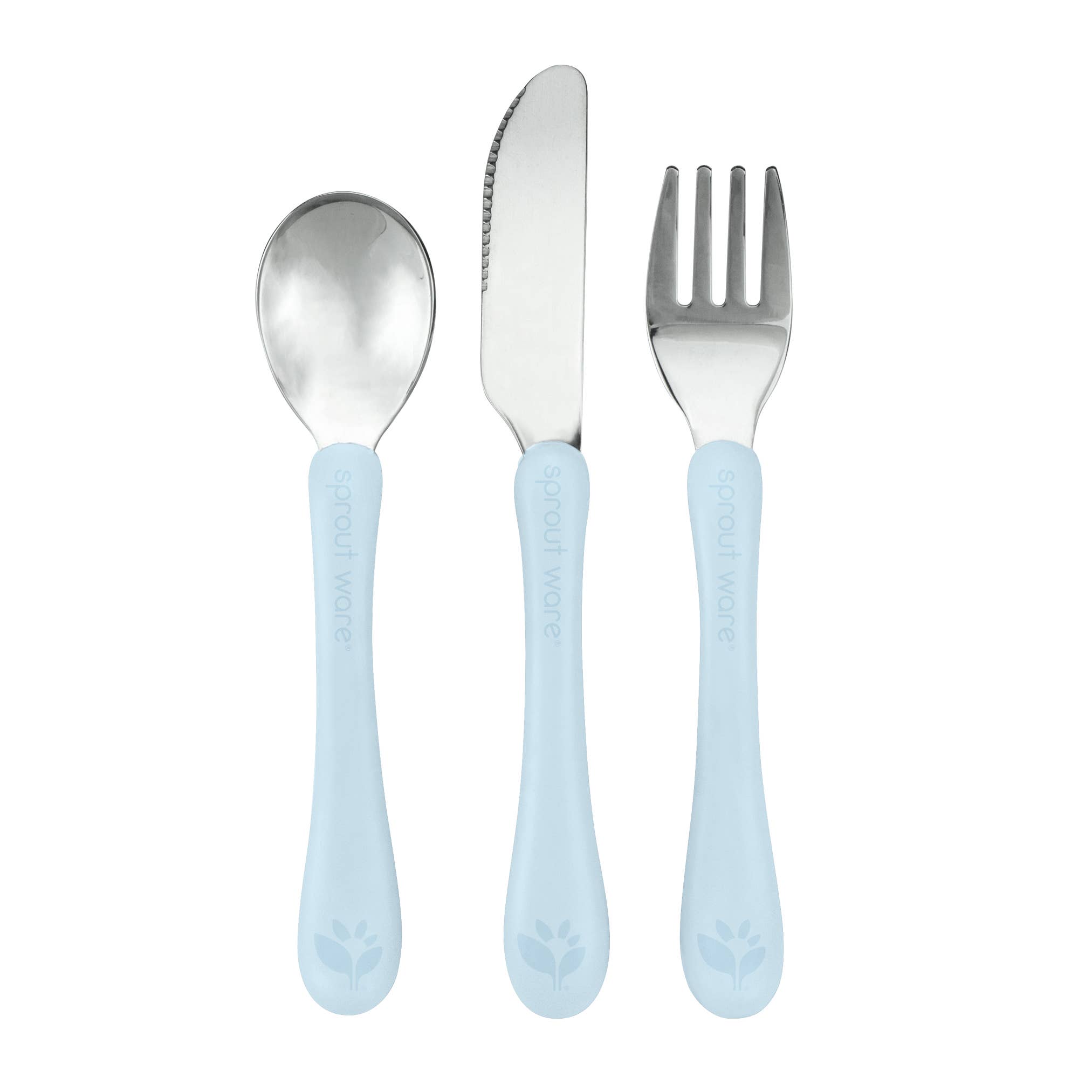 Stainless Steel & Sprout Ware Kids Cutlery: Light Grapefruit
