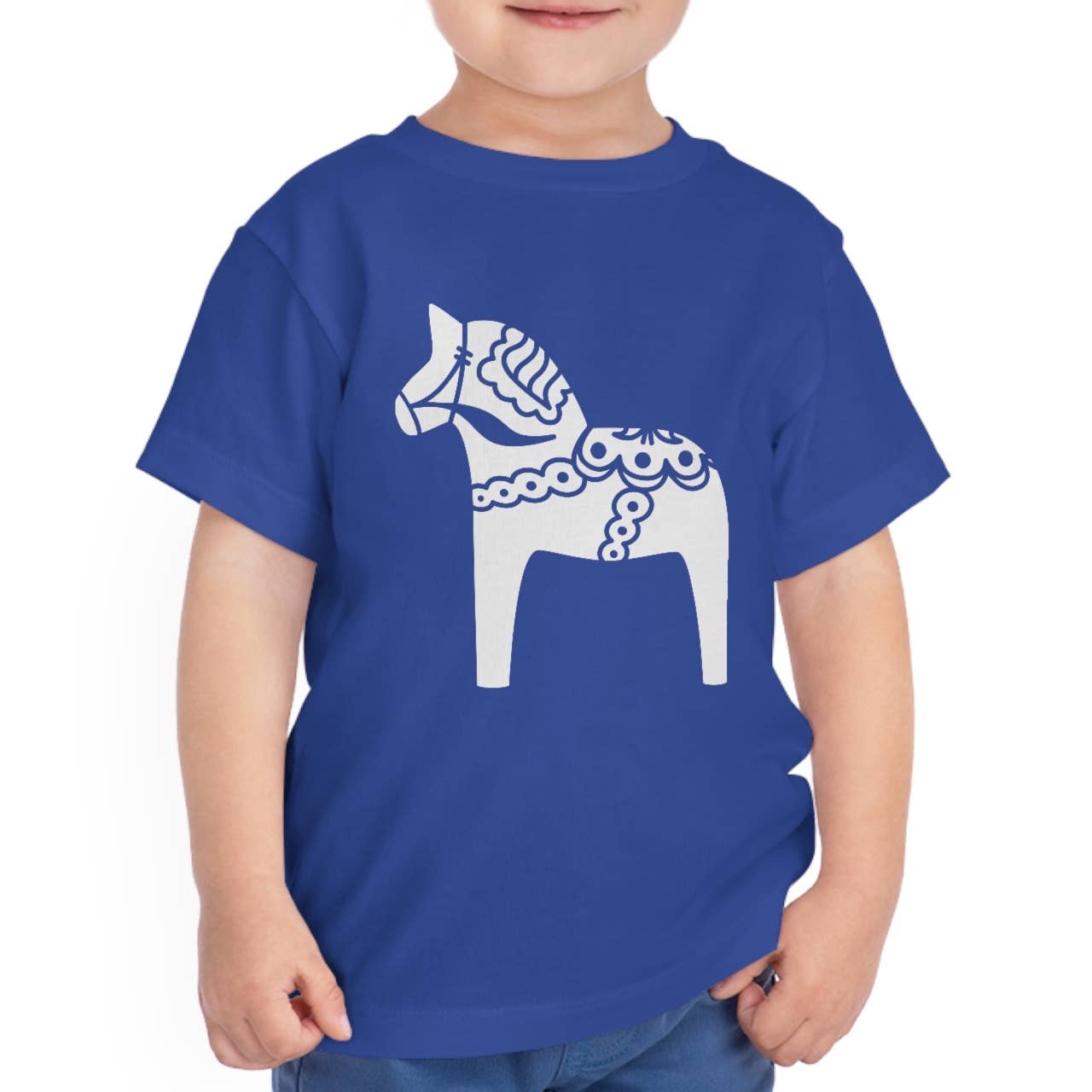 Swedish Dala Horse Toddler T-Shirt: Red, 3T