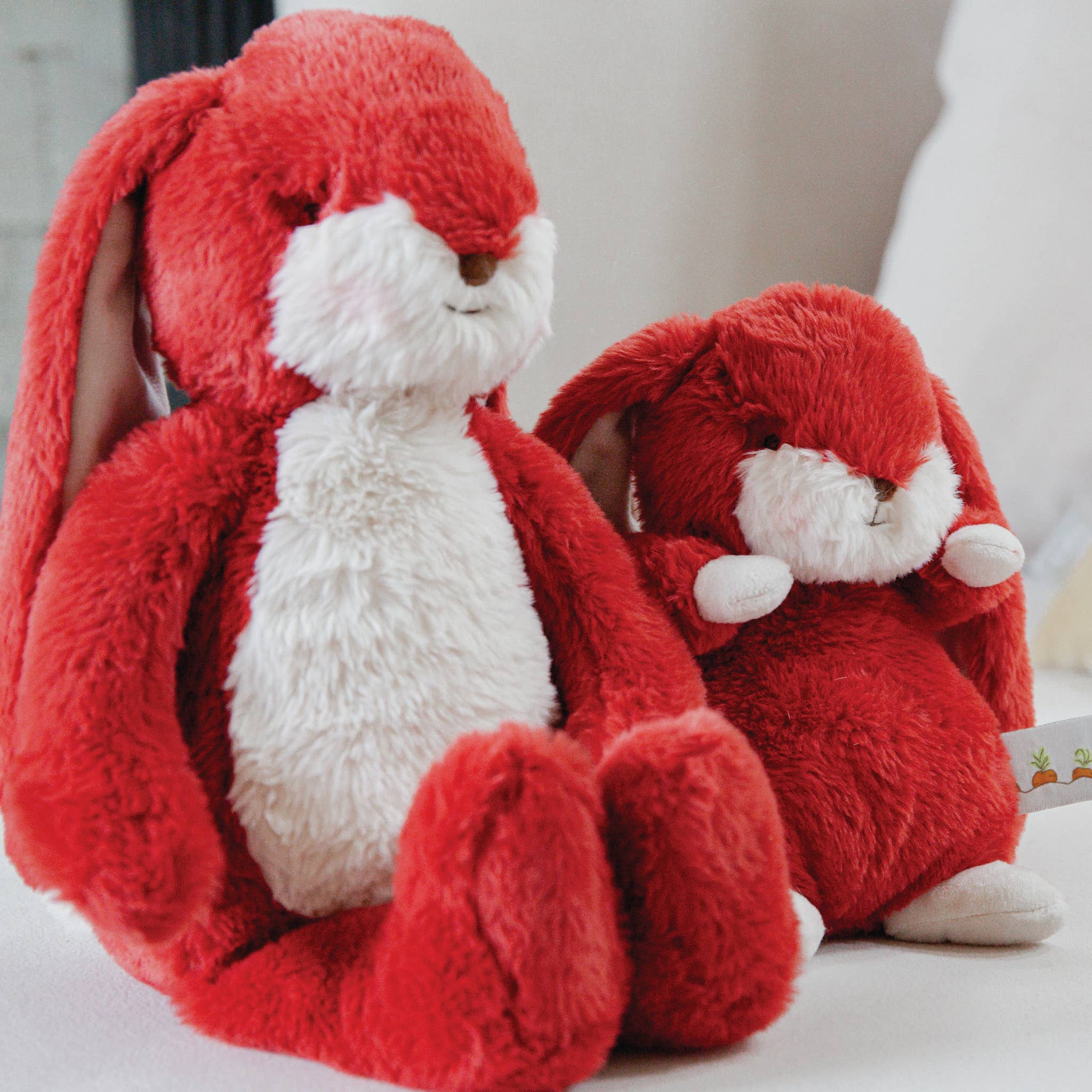 Little Floppy Nibble 12" Bunny - Cranberry