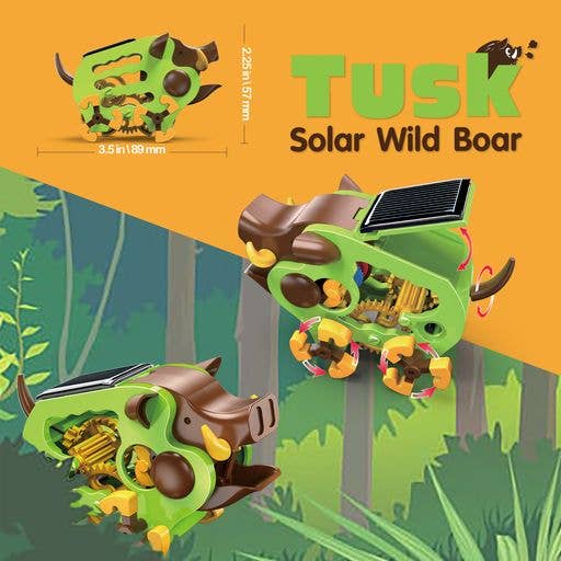 Teach Tech Tusk Solar Wild Boar Kit(Build A Solar Wild Boar)