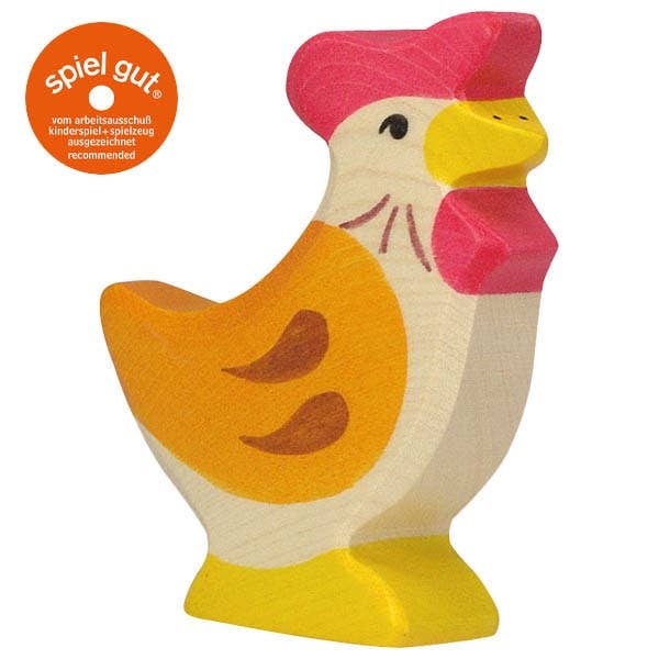 Holtztiger Hen, standing