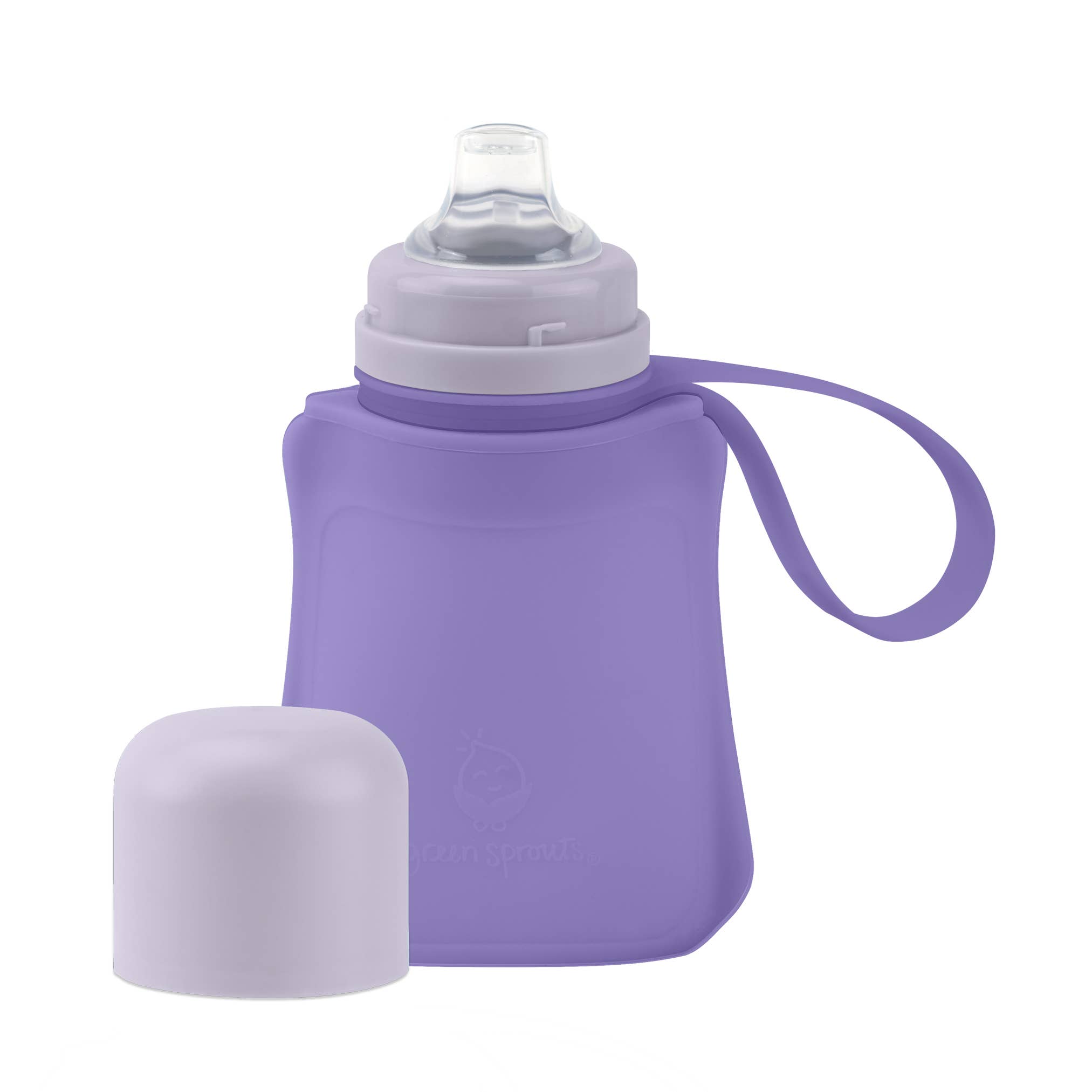 Silicone & Sprout Ware® Sip & Straw Pocket: Green