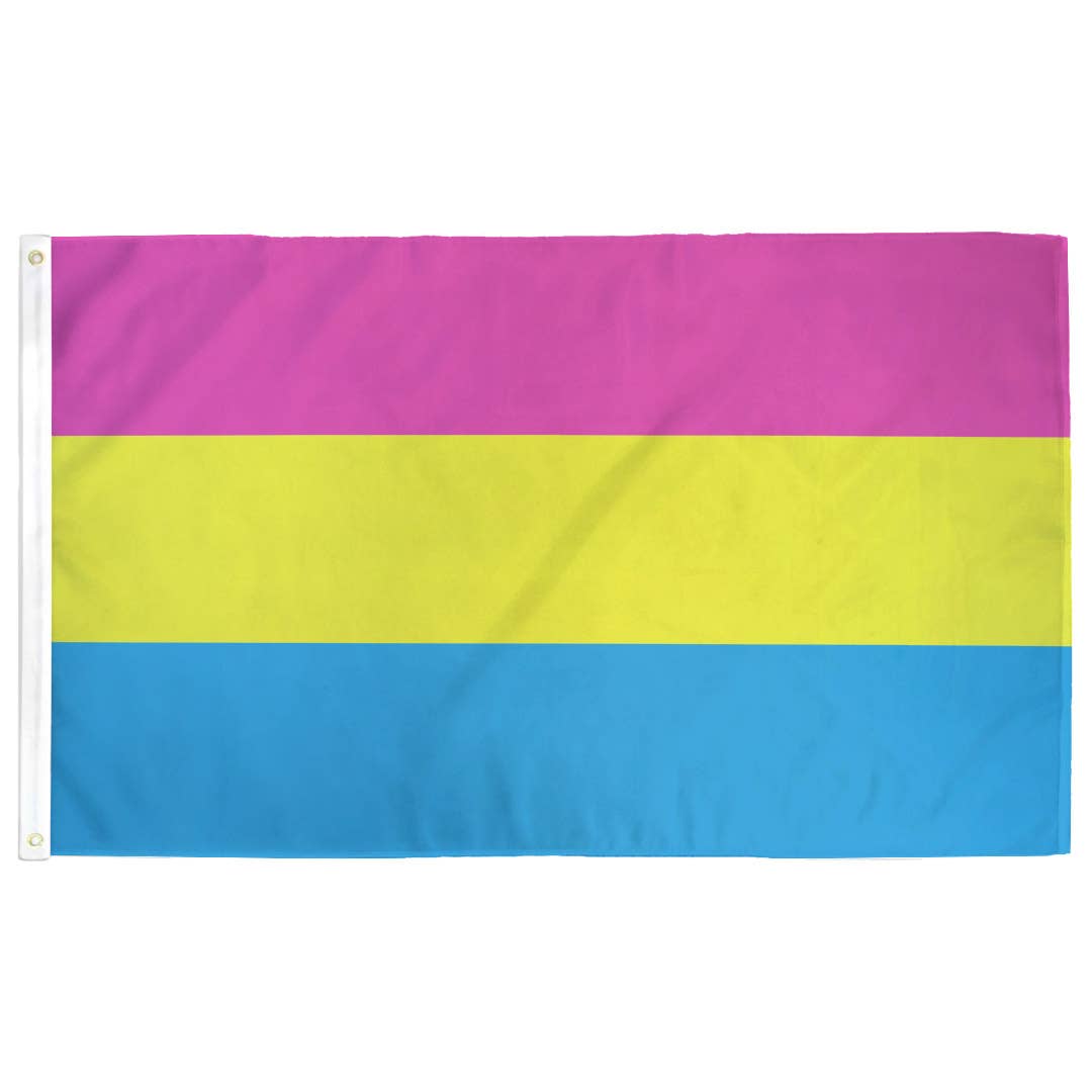 Pansexual (Pan) Pride Flag: (M) 2ft x 3ft Single-Sided with Grommets