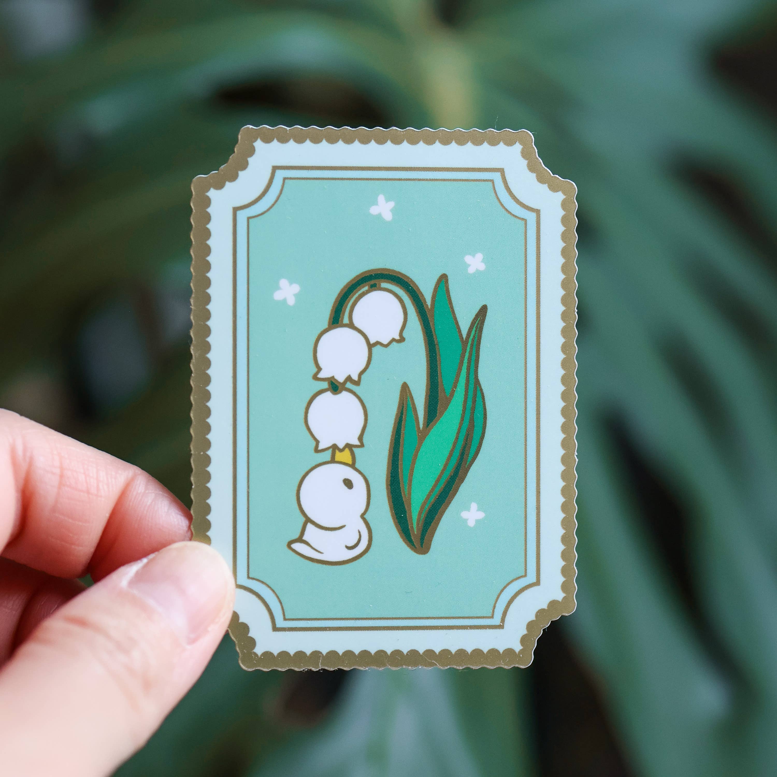 Vinyl Sticker (Holographic) - Lily of the Valley Duckie