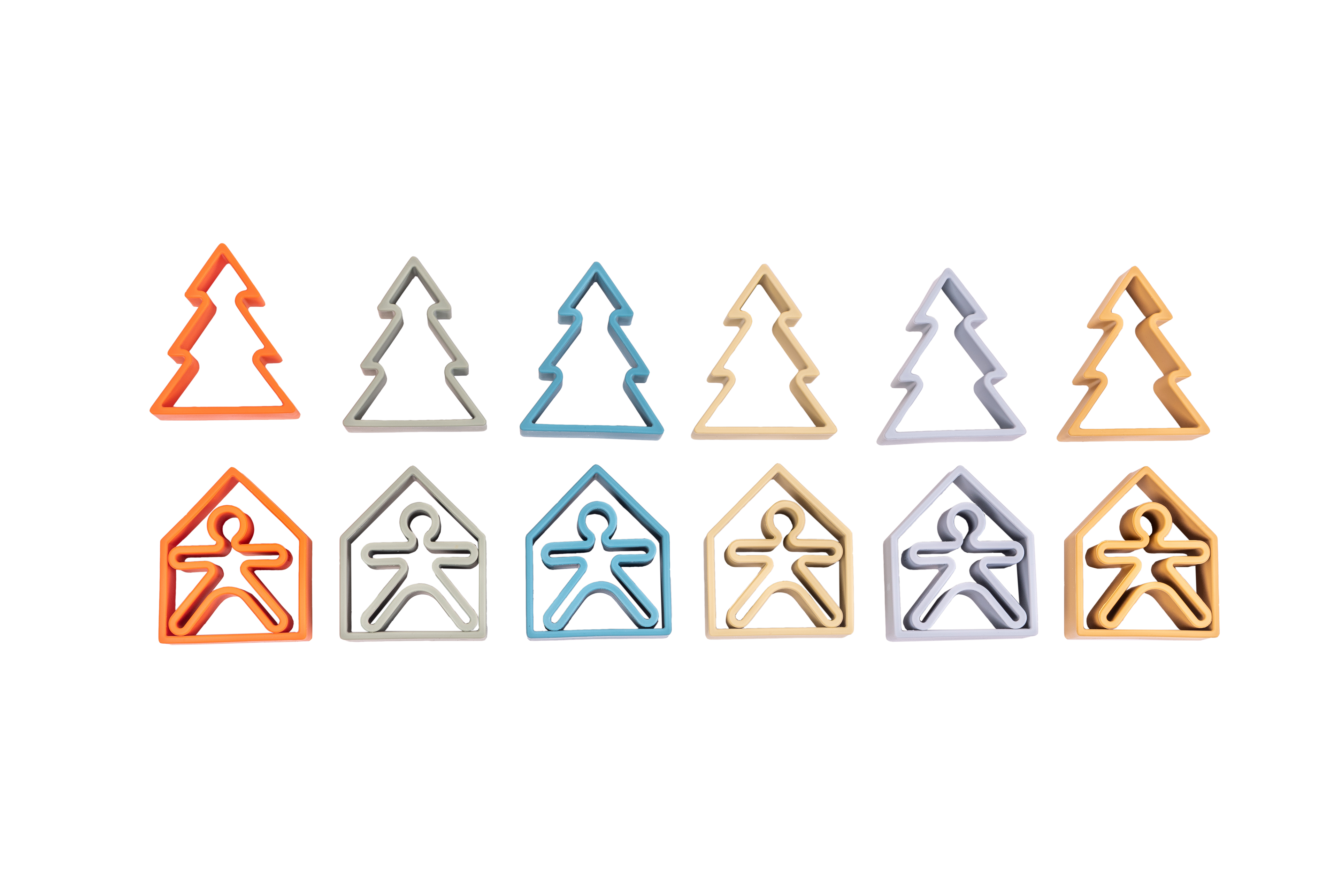 Nature Kids Houses & Trees 6 Pack (Assorted Colors)