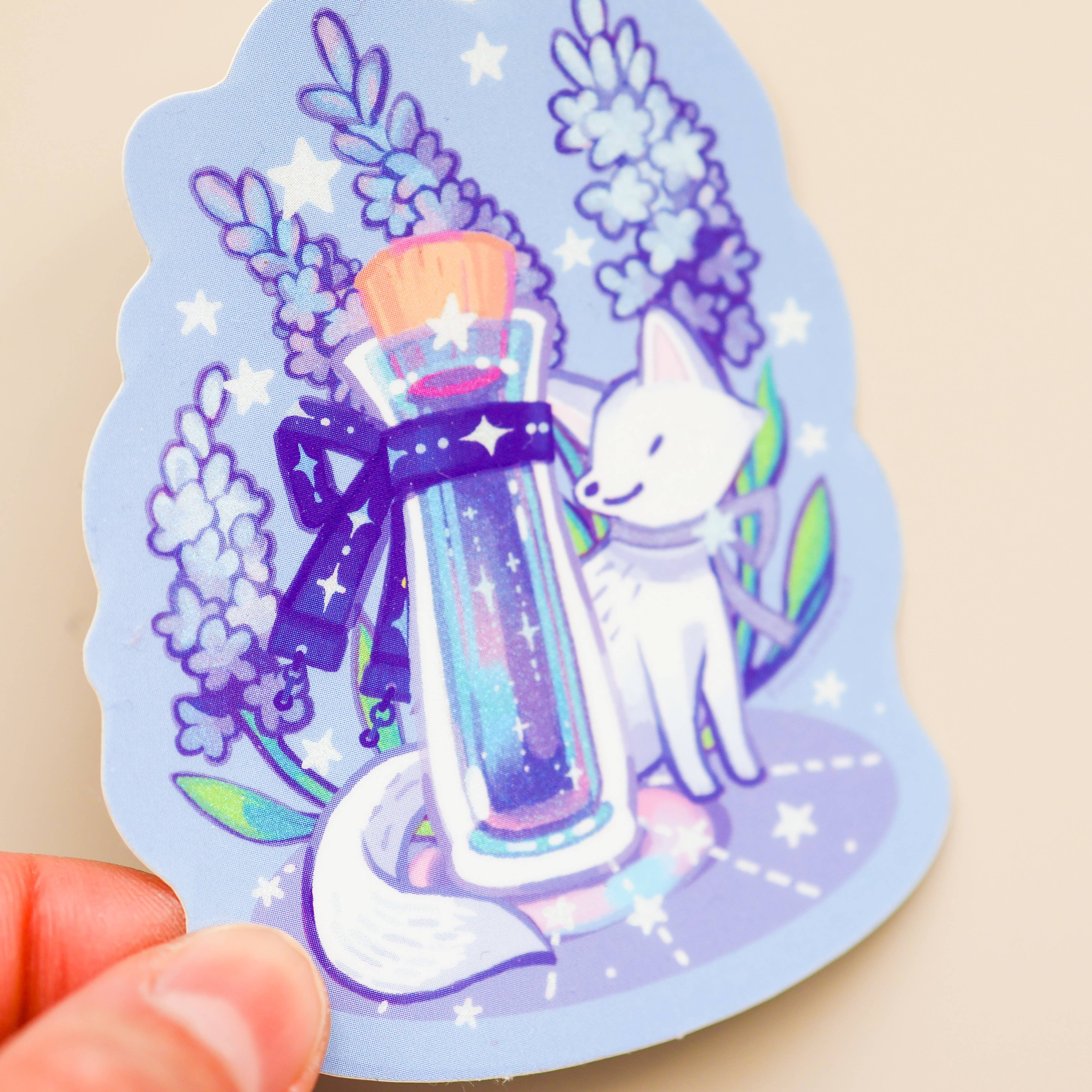 Vinyl Sticker (Holographic) Ink Potion - Icy Lavender