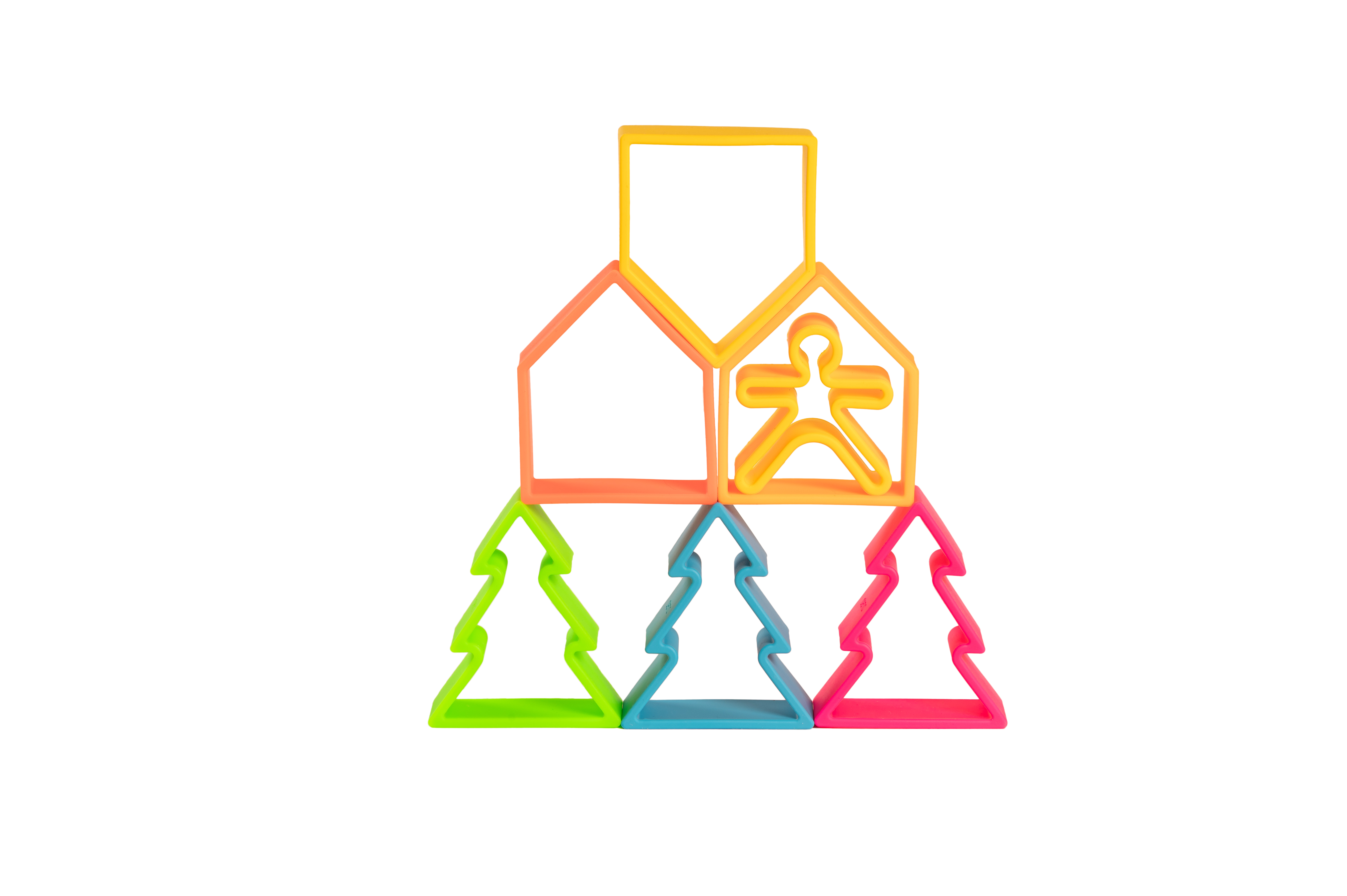Neon Kids, Houses & Trees 3 Pack