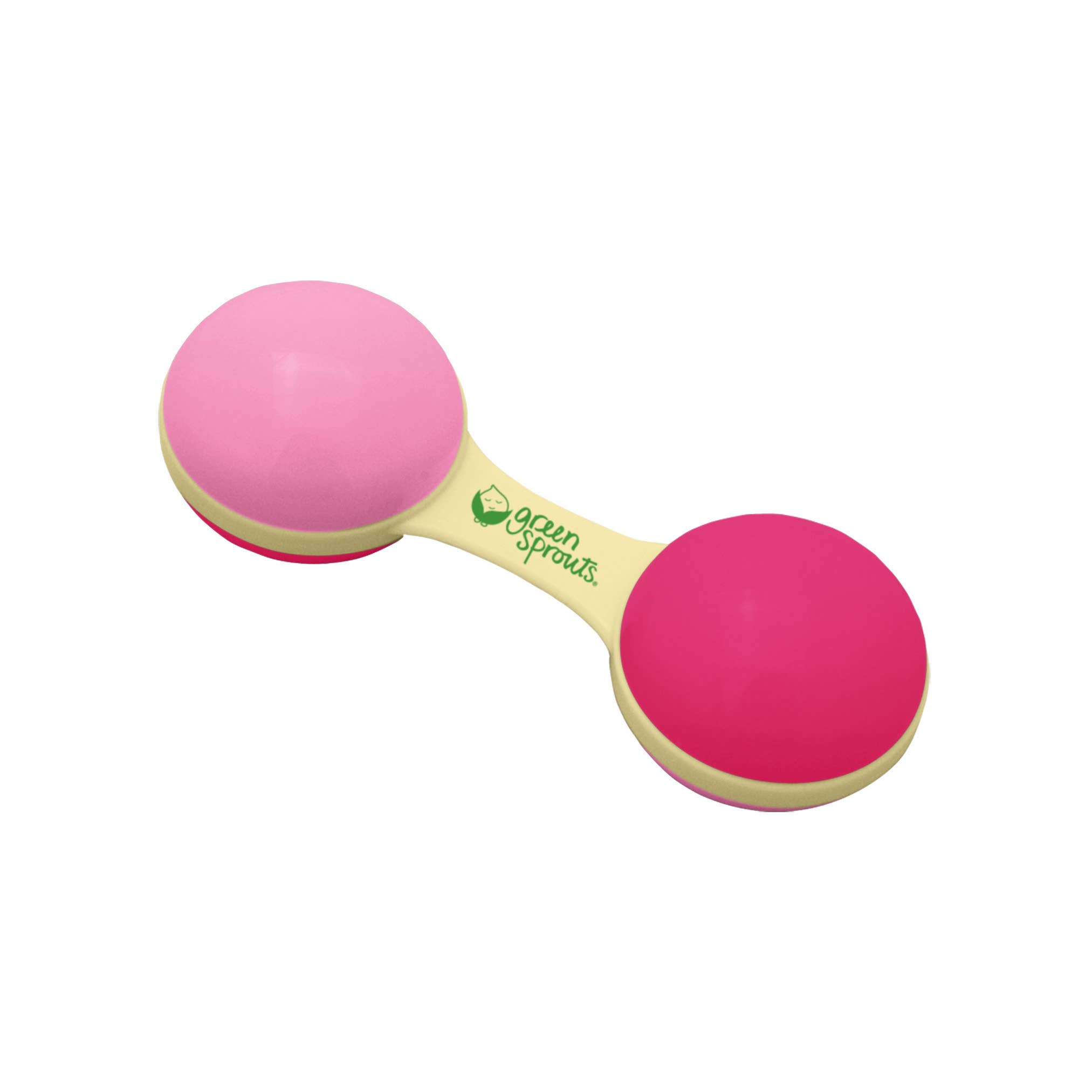 Sprout Ware® Dumbbell Rattle made from Plants: Aqua