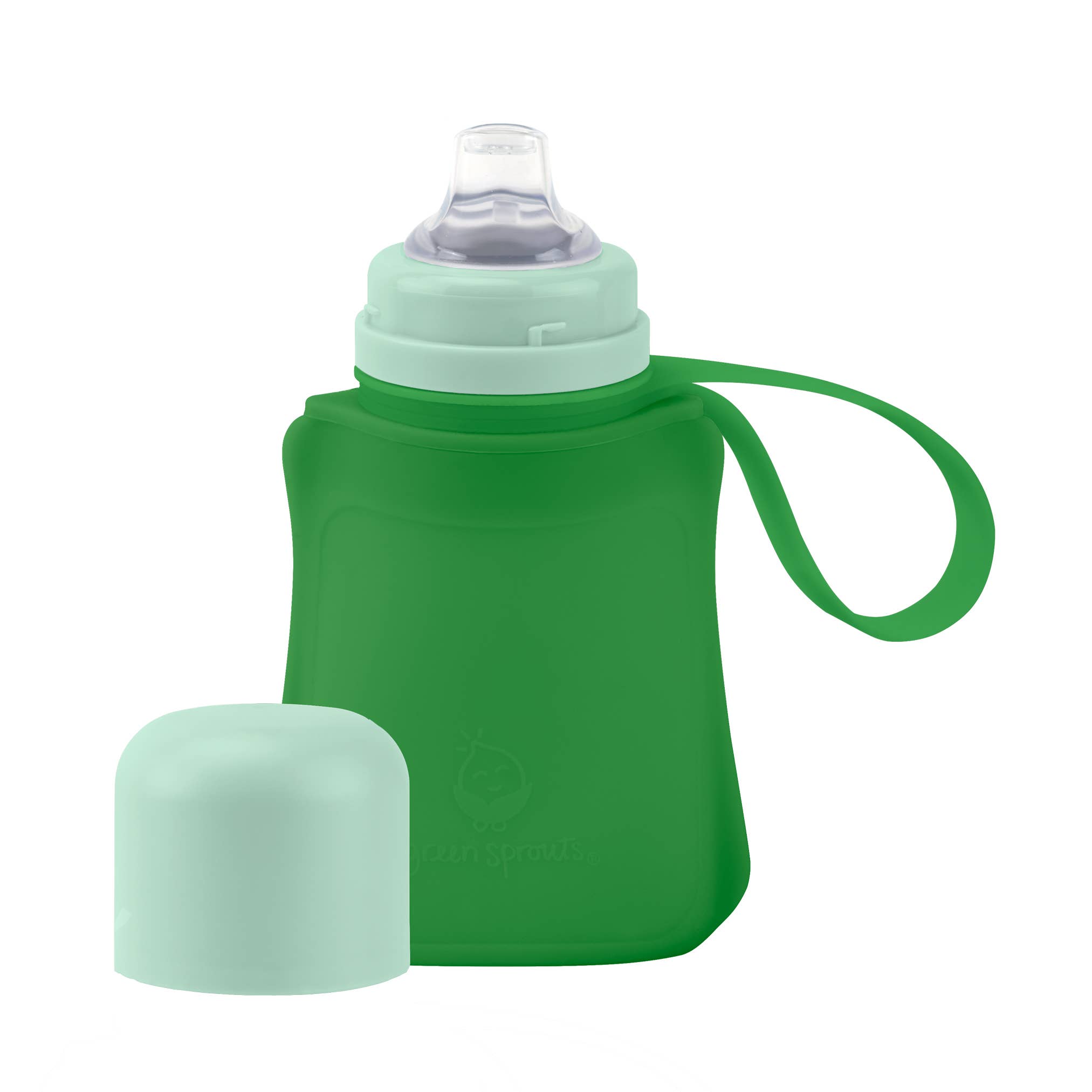 Silicone & Sprout Ware® Sip & Straw Pocket: Navy