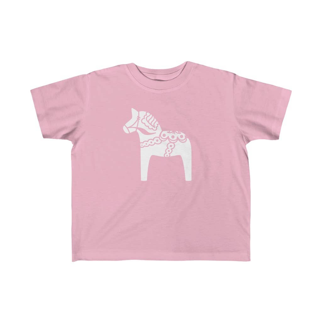 Swedish Dala Horse Toddler T-Shirt: Red, 2T