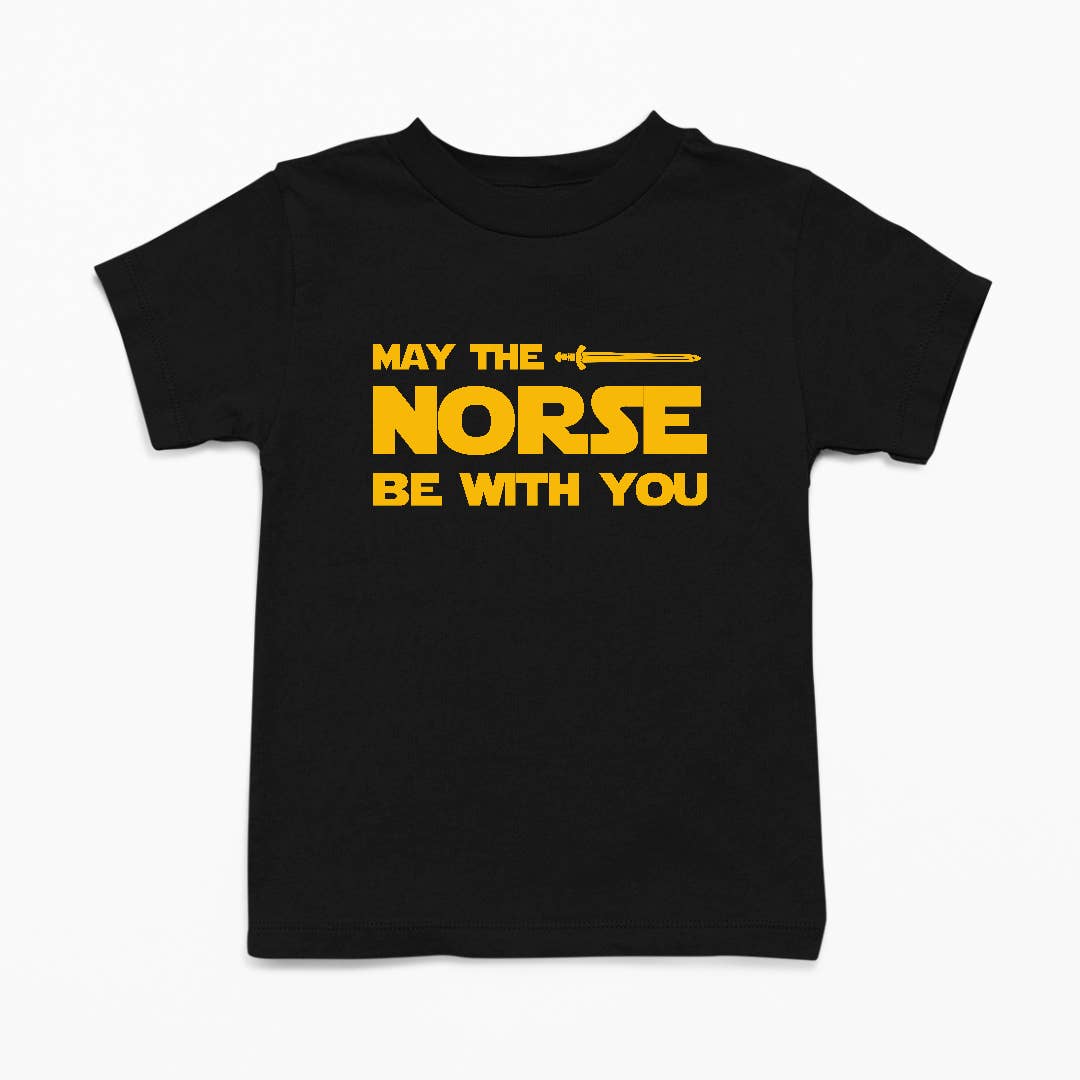 May The Norse Be With You Toddler T-Shirt: Black, 2T
